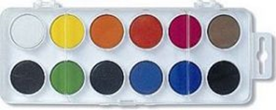 Изображение Koh I Noor Farby akwarelowe 12 kolorów/ 22,5 mm