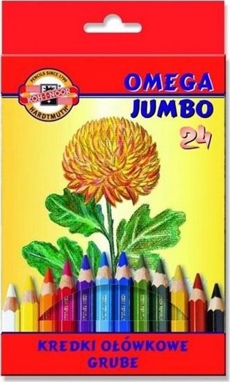 Picture of Koh I Noor Kredki Omega Jumbo 24 kolory