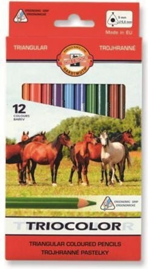 Picture of Koh I Noor Kredki Triocolor 12 kolorw