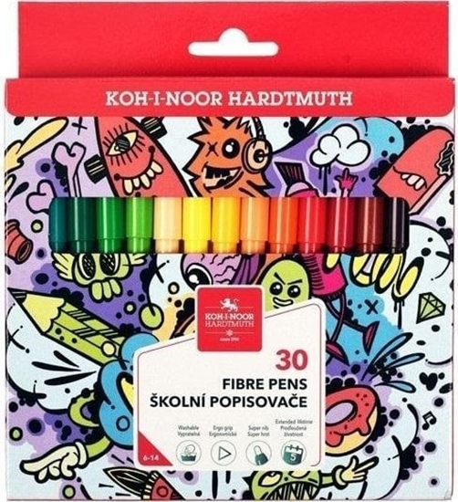 Изображение Koh-i-noor Flamastry 710/2CJ/23 30 kolorów