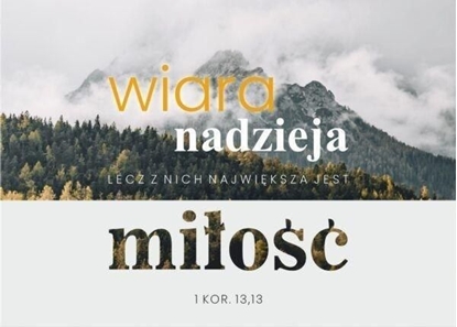 Picture of Koinonia Kartka - Wiara, nadzieja, mio - góry