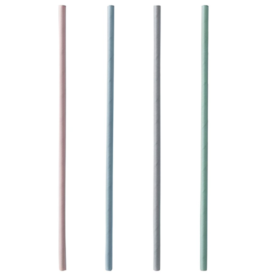 Picture of Kokteiļsalmiņi papīra krāsaini 6mm 21cm, 200gb