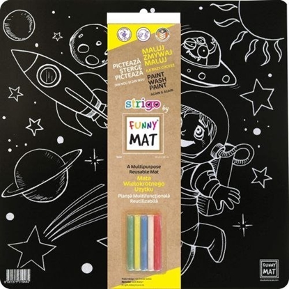 Изображение Strigo KOLOROWANKA FUNNY MAT BLACK 40X40 Przestrze