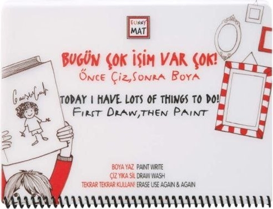 Изображение KOLOROWANKA FUNNY MAT WHITE 16x21