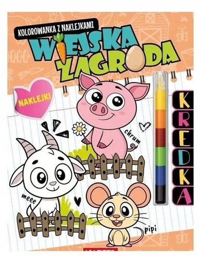 Изображение Kolorowanka z kredk Wiejska zagroda