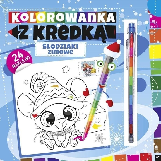 Изображение Kolorowanka z kredk. Sodziaki zimowe