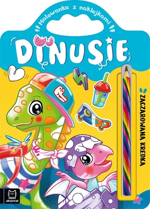Изображение Kolorowanka z naklejkami. Zaczarowana kredka. Dinusie
