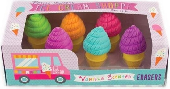 Picture of Kolorowe Baloniki Gumki do ciarania Sodkie Lody 6 wzorów