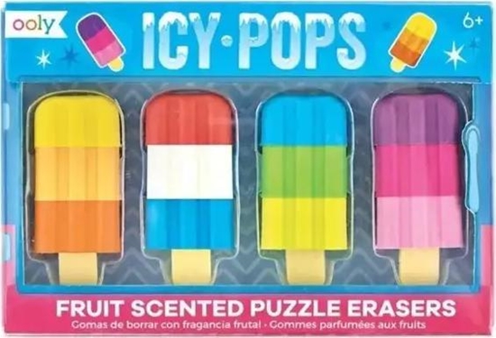 Picture of Kolorowe Baloniki Gumki do cierania Lody na patyku