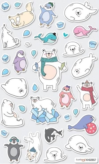 Picture of Kolorowe Baloniki Mini naklejki Itsy bitsy Arktyka