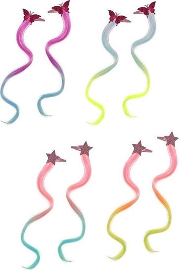 Изображение Kolorowe pasemka - spinki 2 sztuki MIX