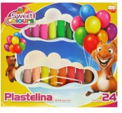 Attēls no KOMA-PLAST Plastelina 24 kolory Sweet Colours