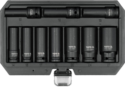 Attēls no KOMPLET NASADEK UDAROWYCH 1/2'' DUGICH 10 SZT. 10-27MM