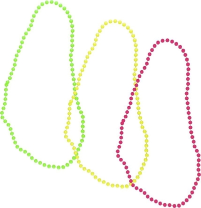 Изображение Komplet naszyjników neon 3szt