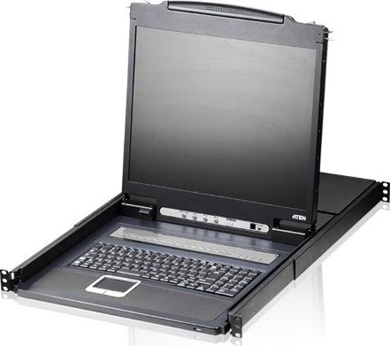 Изображение Konsola KVM Aten $ATEN 8-port KVM PS/2 +USB, OSD, rack, 19 LCD