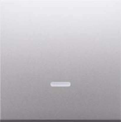 Attēls no Kontakt-Simon Klawisz pojedynczy Simon 54 do cznika z podwietleniem srebrny mat (DKW1L/43)