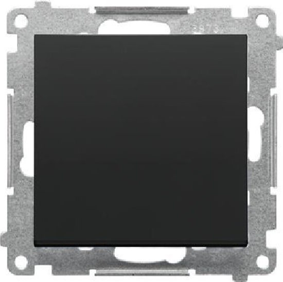 Picture of Kontakt-Simon Przycisk pojedynczy Kontakt-Simon 55 TP1.01/149 zwierny bez piktogramu modu 10 AX, 250V~, szybkozcza czarny mat