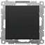 Attēls no Kontakt-Simon Przycisk pojedynczy Kontakt-Simon 55 TP1.01/149 zwierny bez piktogramu modu 10 AX, 250V~, szybkozcza czarny mat