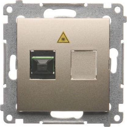 Изображение Kontakt-Simon Simon 54 Gniazdo wiatowodowe / optyczne pojedyncze zoty mat, metalizowany DGS1.01/44