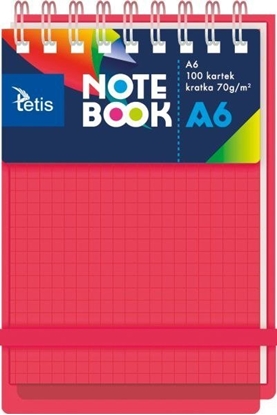 Picture of KOONOTATNIK A6, OKADKA PP, KOLOR CZERONY70g/m2, 100 KARTEK