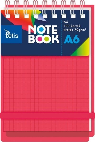 Picture of KOONOTATNIK A6, OKADKA PP, KOLOR CZERONY70g/m2, 100 KARTEK