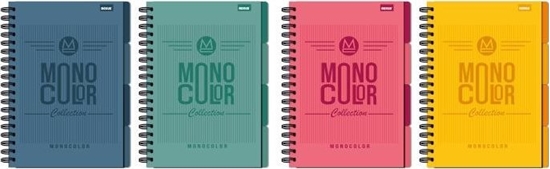 Picture of KOOZESZYT B5/96k. Kratka z mikroperforacj oraz kieszonk na notatki / MONOCOLOR