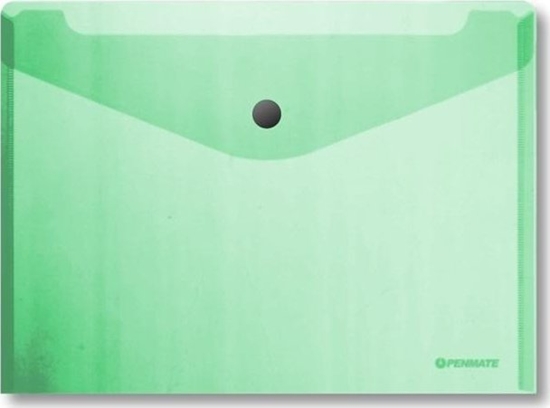 Изображение Koperta na zatrzask A6 PP-235 zielona PENMATE