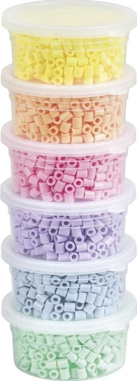 Picture of Koraliki do zaprasowywania pastelowe 6 kolorów