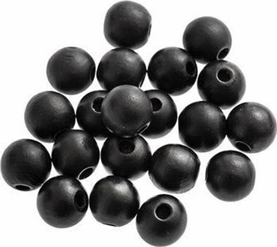 Picture of Koraliki drewniane 16mm 20szt matowa czer