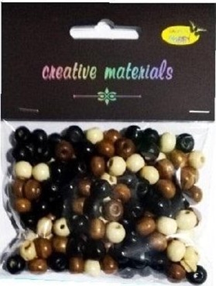 Picture of Koraliki drewniane naturalny mix ok 26g ok150szt