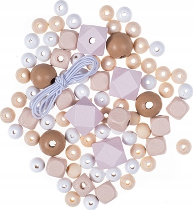 Изображение Koraliki drewniane nude 80szt