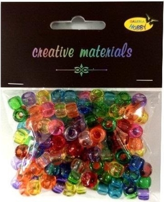 Изображение Koraliki kolorowe transparentne ok 150szt