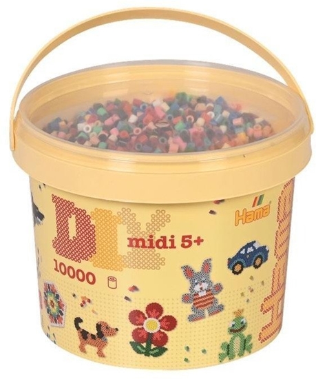 Изображение Koraliki Midi w wiaderku 10000el