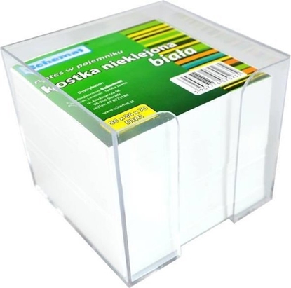 Picture of Kostka biaa 84x84x70mm w pojemniku nieklejona