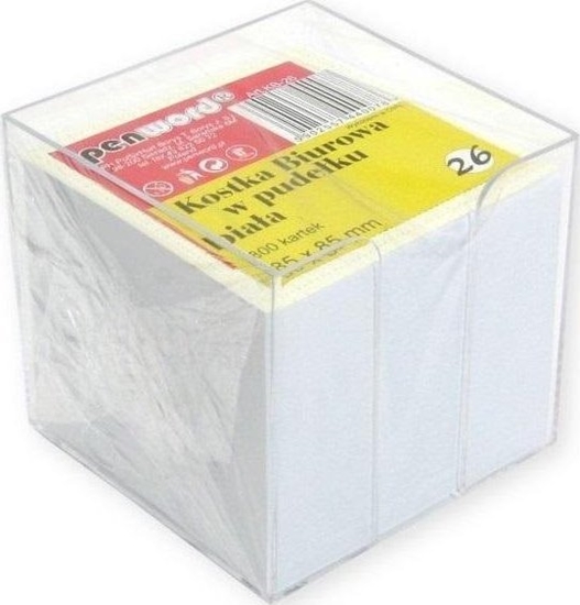 Picture of Kostka biurowa w pudeku biaa 85x85x70mm 800K