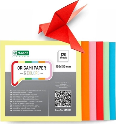 Picture of Kostka origami 150x150mm 6 kolorów 120ark