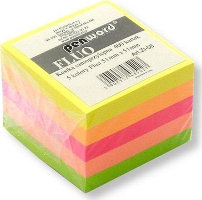 Attēls no Kostka samoprzylepna fluo 5x5cm