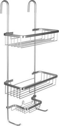 Picture of Koszyk prysznicowy Malatec prostoktny srebrny (00016721)