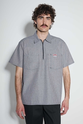 Picture of Koszula Ben Davis Stripe 12 ZIP Black Stripe