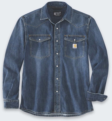 Attēls no Koszula Carhartt Montana Denim Relaxed LS Wyatt