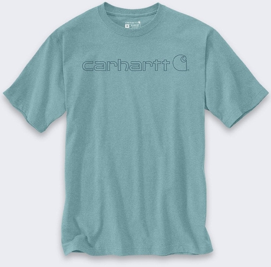Picture of Koszulka Carhartt Dearborn Relaxed Logo SummerBlue