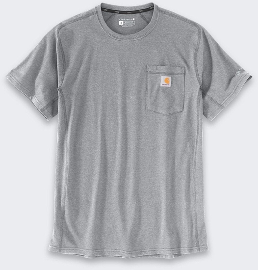 Picture of Koszulka Carhartt Force Mid Pocket Heather Grey