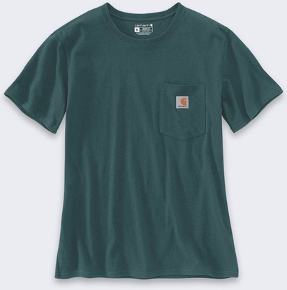 Attēls no Koszulka Carhartt Iconic WK87 Pocket Greenstone