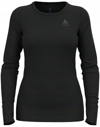 Picture of Koszulka damska Odlo BL TOP crew neck l/s MERINO 200 roz. S Czarna