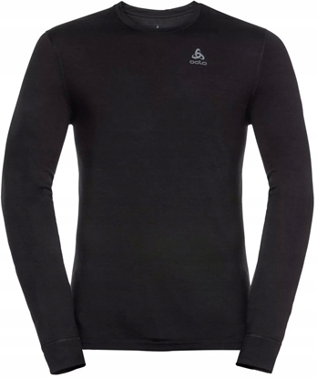 Picture of Koszulka mska Odlo BL TOP crew neck l/s MERINO 200 roz. M Czarna