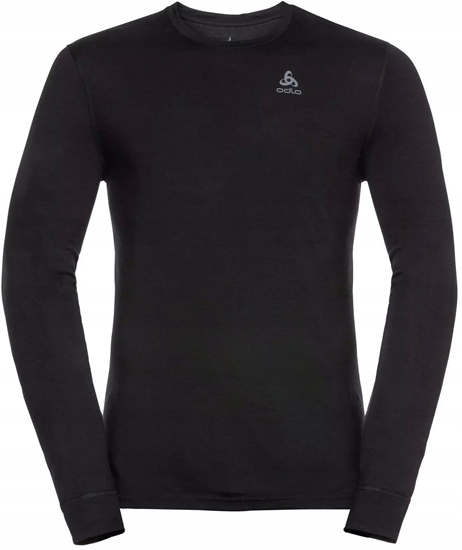 Picture of Koszulka mska Odlo BL TOP crew neck l/s MERINO 200 roz. M Czarna