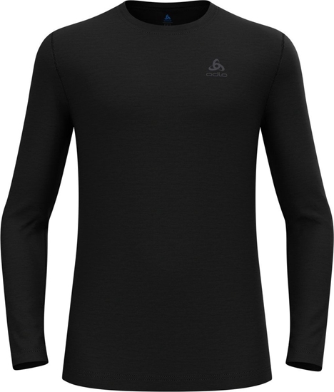 Picture of Koszulka mska ODLO Merino 160 BL Top Crew Neck l/s roz. L Czarna