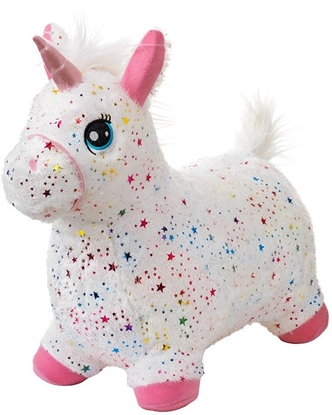 Attēls no KREA Hop And Bounce Plush Horse, Rainbow