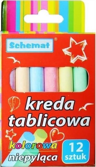 Изображение Kreda tablicowa 12szt kolor