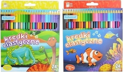 Изображение Kredki elastyczne 24 kolory MIX